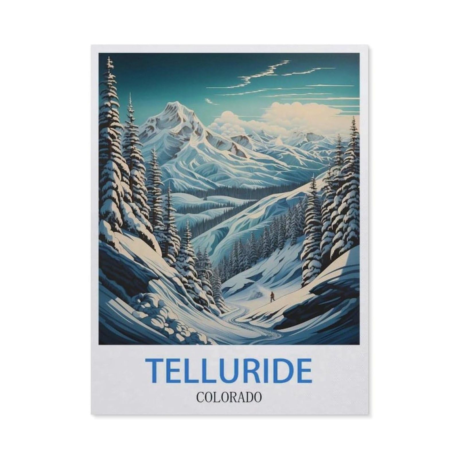 BEAYODKP 5D Diamond Painting Set ，Telluride Colorado（50 x 60 cm）
