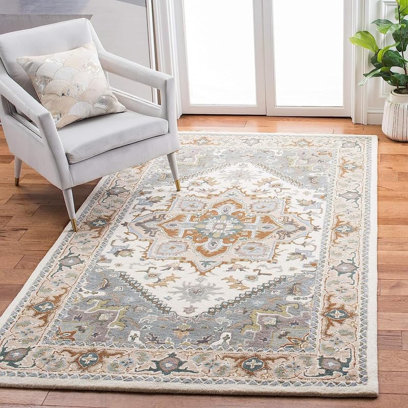 Luxuries Collection Handmade Oriental Wool Traditional Floor Area Rug Ideal for High Traffic Areas in Living Room Bedroom & Hallway Size - 8' x 10' Feet, Daisy PM.