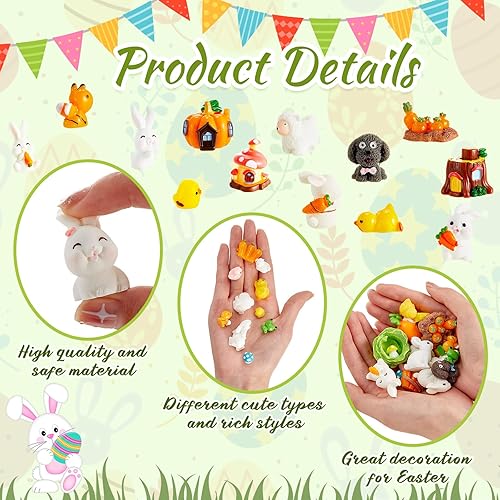 Miniatura 3 de Skylety 100 piezas de mini resina con dijes de pato, figura de pato en miniatura, figura de animal pequeño, micropaisaje, acuario, casa de muñecas,