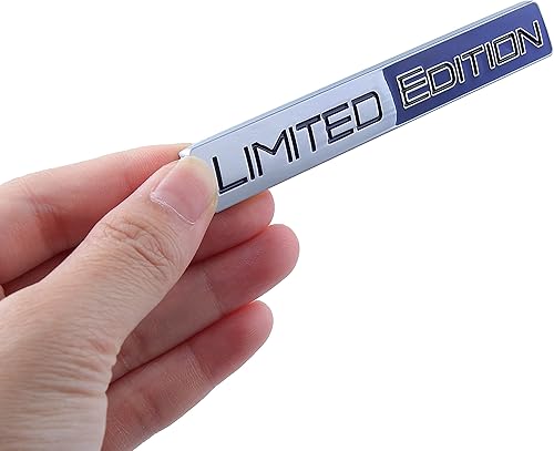 Miniatura 5 de Emblema de edición limitada 3D con logotipo derechaizquierdaportón trasero compatible con auto universal camión (azul)