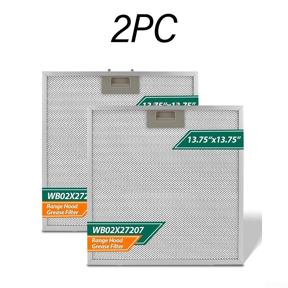 Aluminiowy filtr parowy, 2 sztuki, kompatybilny z okapami – mata filtrująca tłuszcz, trwała, 34,9 x 34,9 x 9 cm