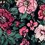 Black/Pink Floral