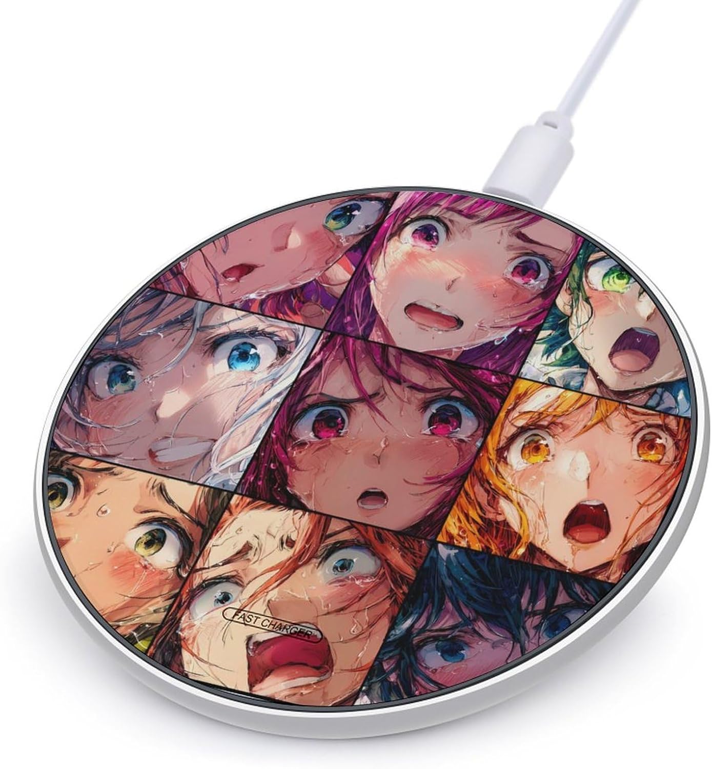 Anime Girls Faces Charger Wireless Charger Pad