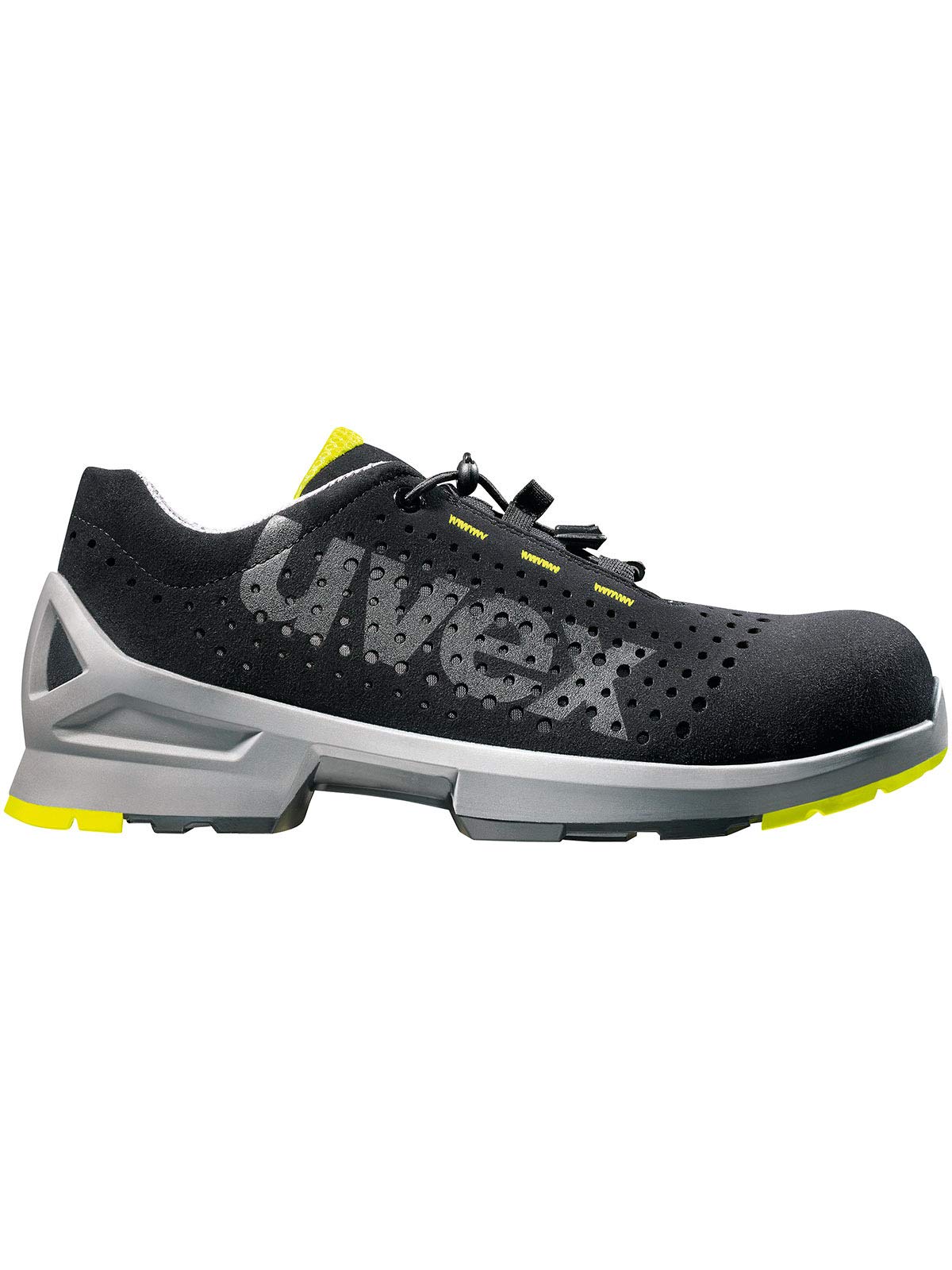 Uvex Zapatos de Seguridad 1 para Hombres - Zapatillas de Trabajo S1 SRC ESD - Negro Verde - Tamaño: 39
