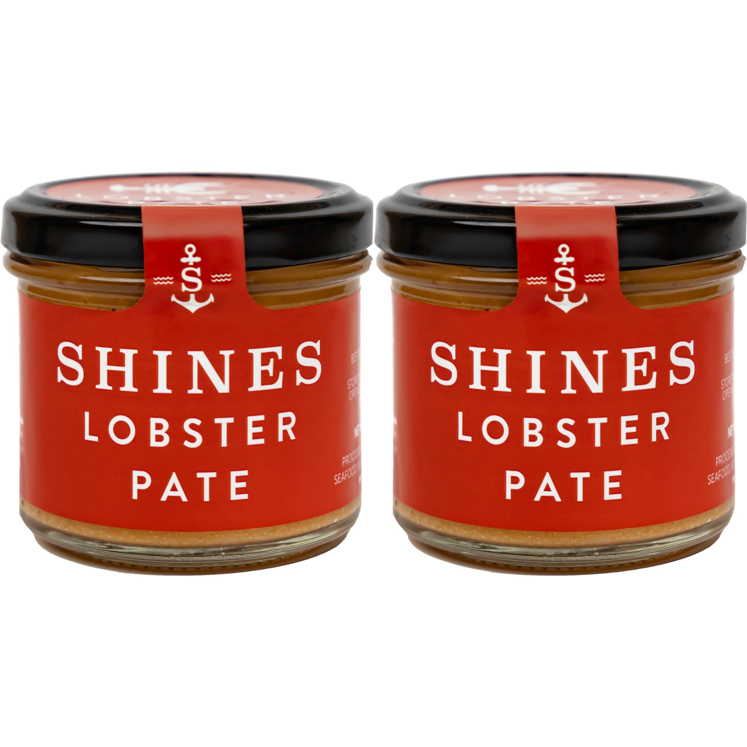Shines Gourmet Irish Lobster Pâté - Premium Seafood Pâté & Sandwich Spread - For A Burst of Gourmet Flavour - Sustainably Sourced by a Family Business - 2 x 100g Lobster Pâté in Glass Jar