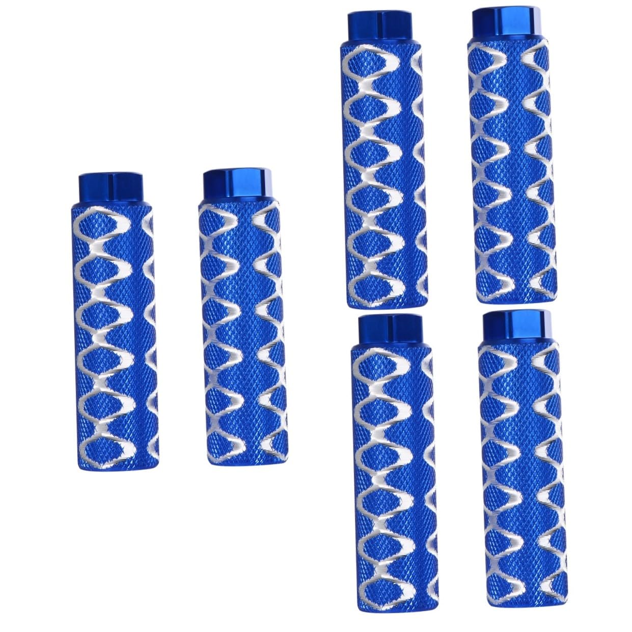 INOOMP 3paia Poggiapiedi Lega Di Alluminio Per Bici Accessorio Stabile Per Mountain Bike Con Foro Blu Resistente All Usura e Necessario Per Riparazioni Bici