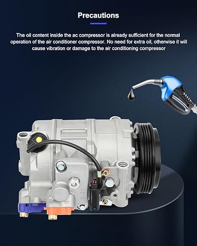 Miniatura 61 de ECCPP Compresor de CA 2001-2006 apto para Hyundai Santa Fe 2.7L Compresor de CA de enfriamiento rápido con embrague