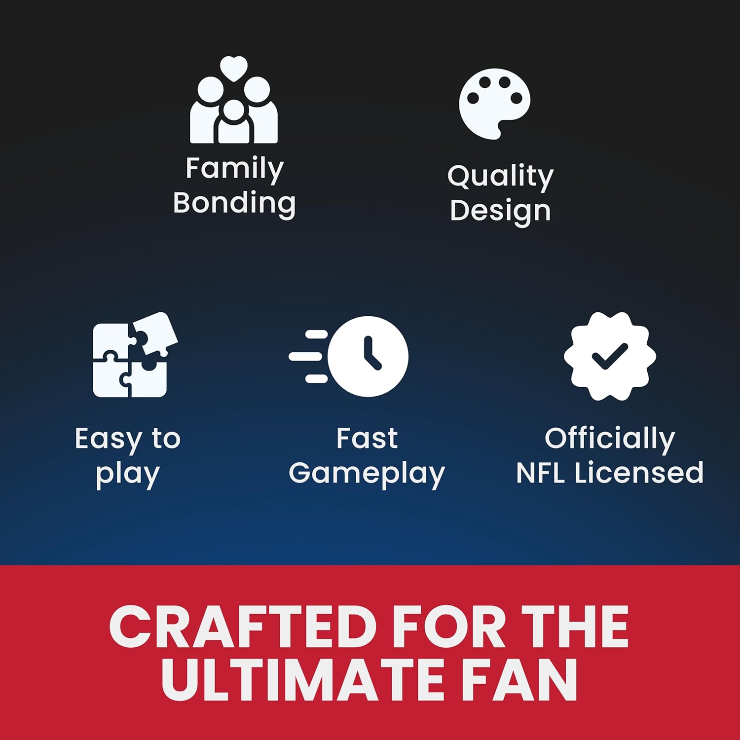 MasterPieces Game Day - NFL Buffalo Bills - Officially Licensed Tumble Tower, Real Wood Blocks - Image 4