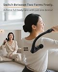 Convertible Muscle Relaxer Gun for Back/Neck, 10mm Deep Tissue Relax Gun with Detachable Extended Handle, Gift for Women Men, Vitalshe