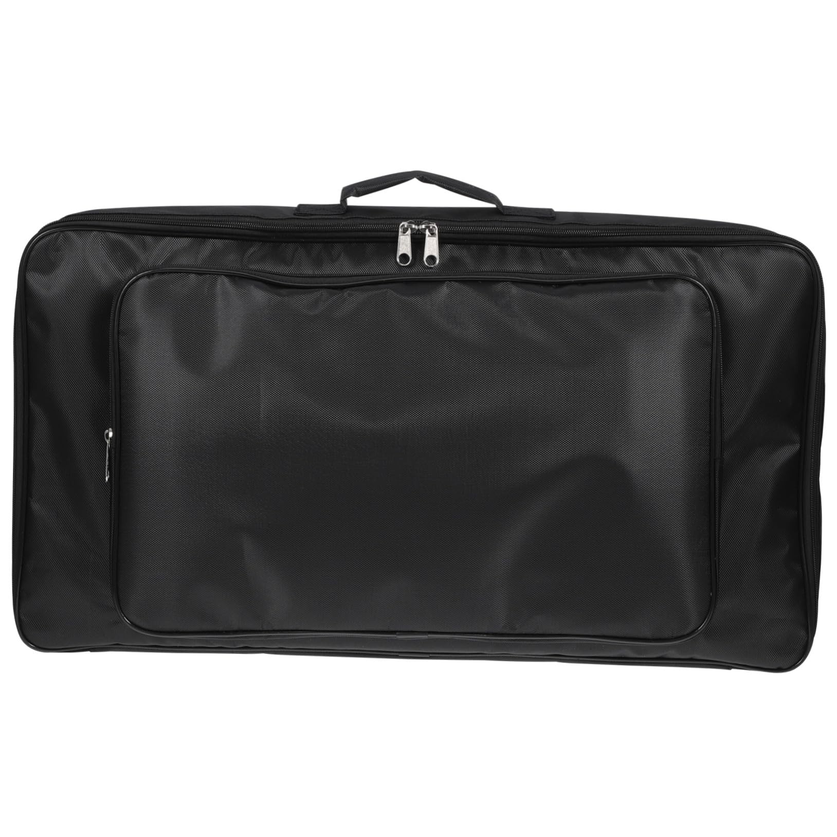 NOLITOY Gitarre Effektpedal Aufbewahrungstasche mit Reißverschluss Strapazierfähiges Nylon Rutschfester Griff Gepolstertes Pedalboard Gigbag Schwarze Tragetasche für Gitarren