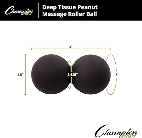 Miniatura 2 de Champion Sports - Pelota de masaje de tejido profundo para aliviar el punto de gatillo en pies, espalda, cuello, hombros, múltiples estilos
