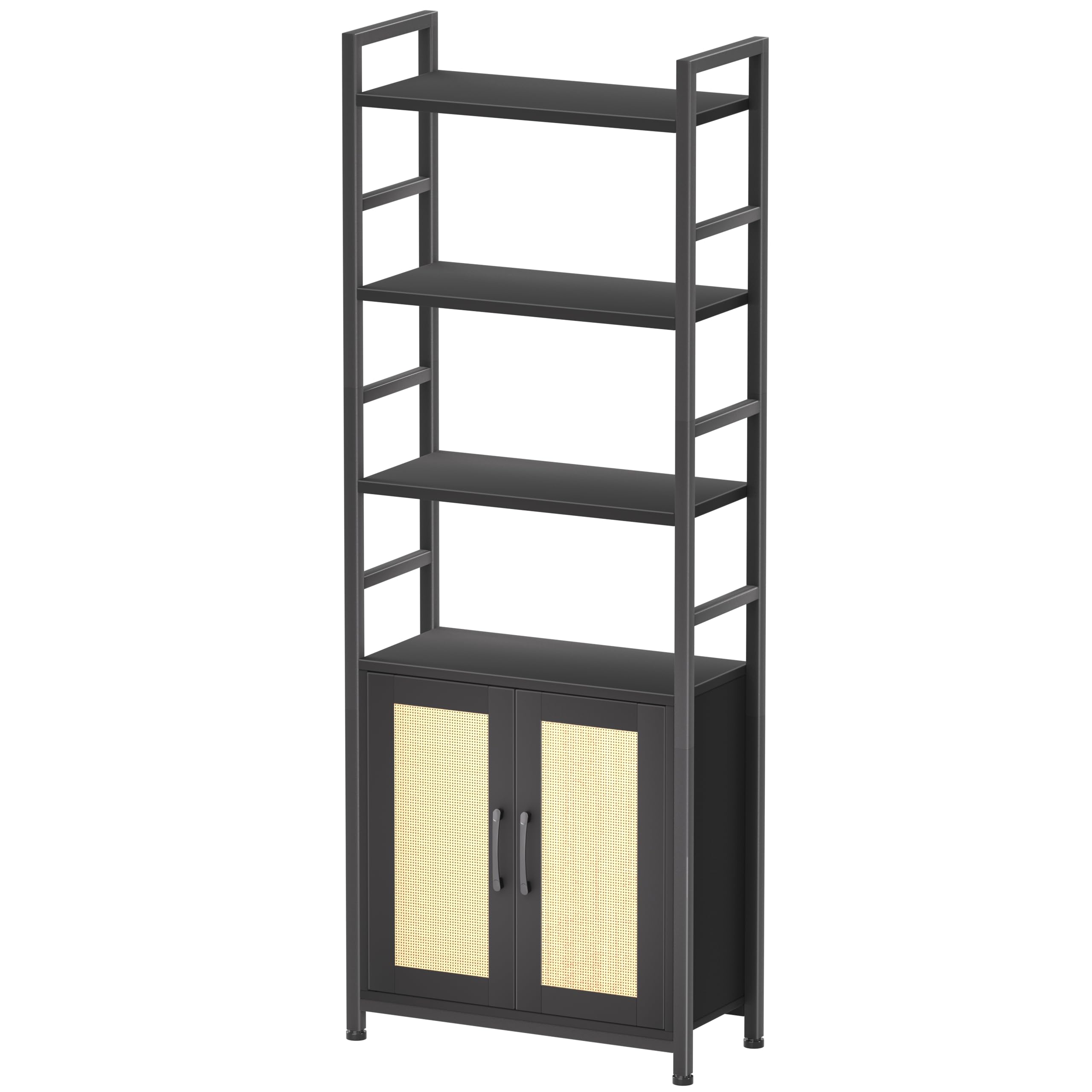 Amazon.com: Lazyvan Rattan Bookshelf with Doors,70