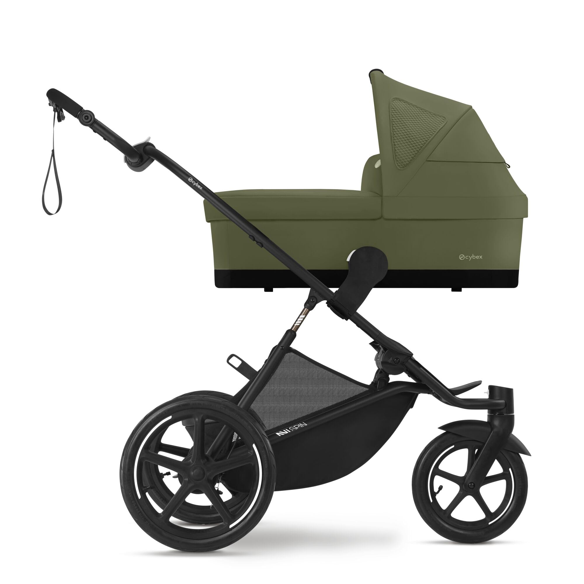 CYBEX Navicella Gold COT S, dalla nascita a circa 6 mesi (max. 9 kg), per CYBEX AVI Spin e Eezy S Twist +2, verde muschio