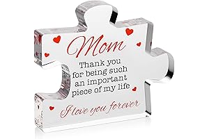 Birthday Gifts for Mom - Engraved Acrylic Block Puzzle: A Heartfelt Mom...