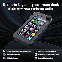 Vista 2 de Teclado macro, teclado de acceso directo macro, con 15 teclas macro personalizables, tres modos