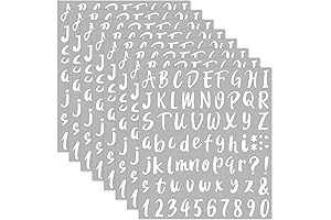 Outus Self-Adhesive White Letters Sticker Set