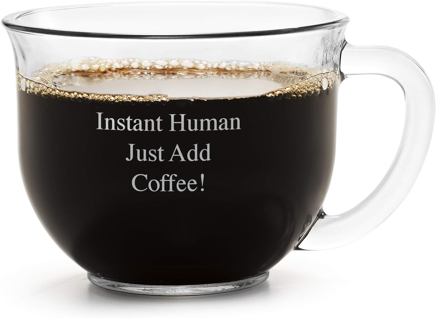 Things Remembered Personalized Glass Coffee Mug with Engraving Included