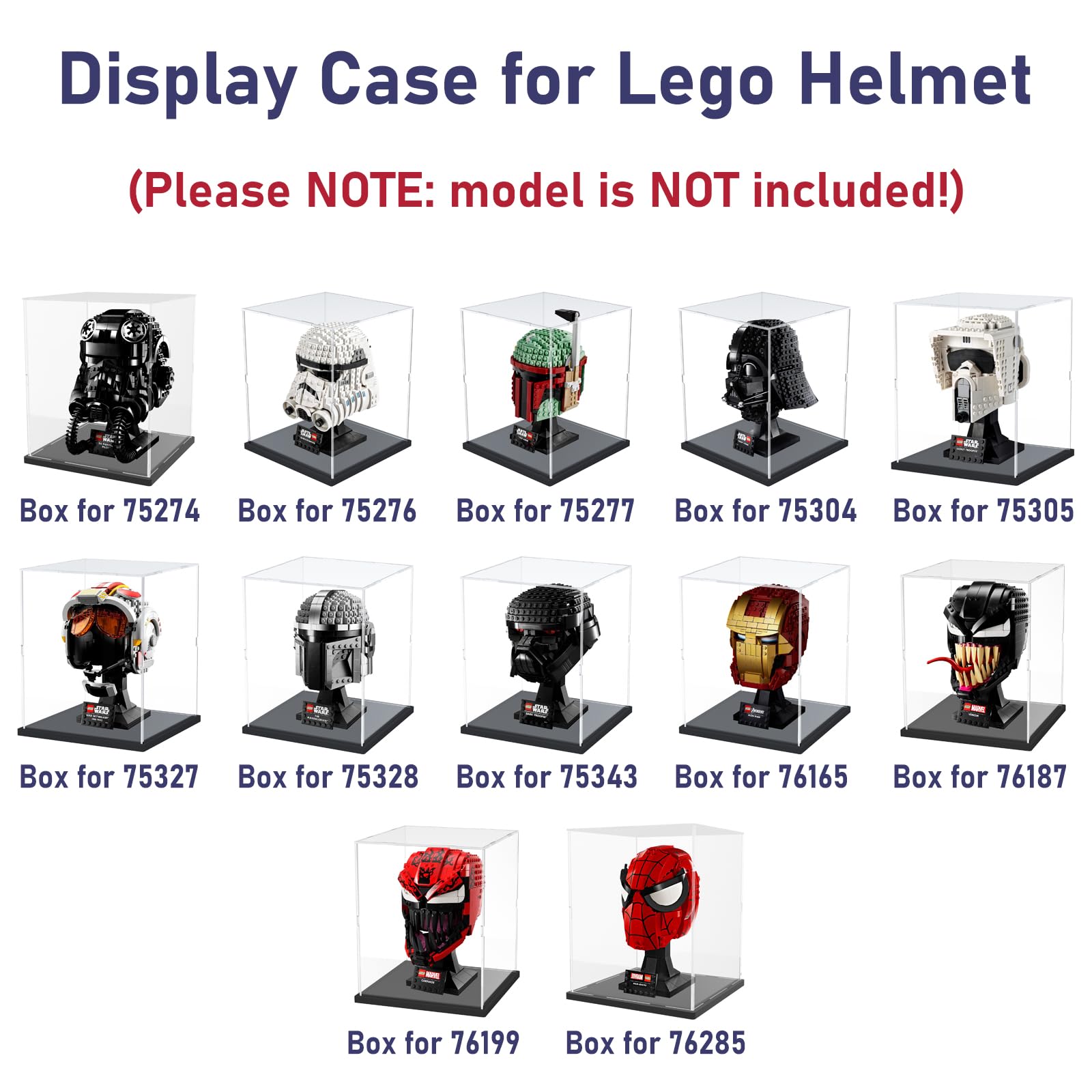 Amazon.com: Choowin Acrylic Display Case for Lego Star Wars Helmet