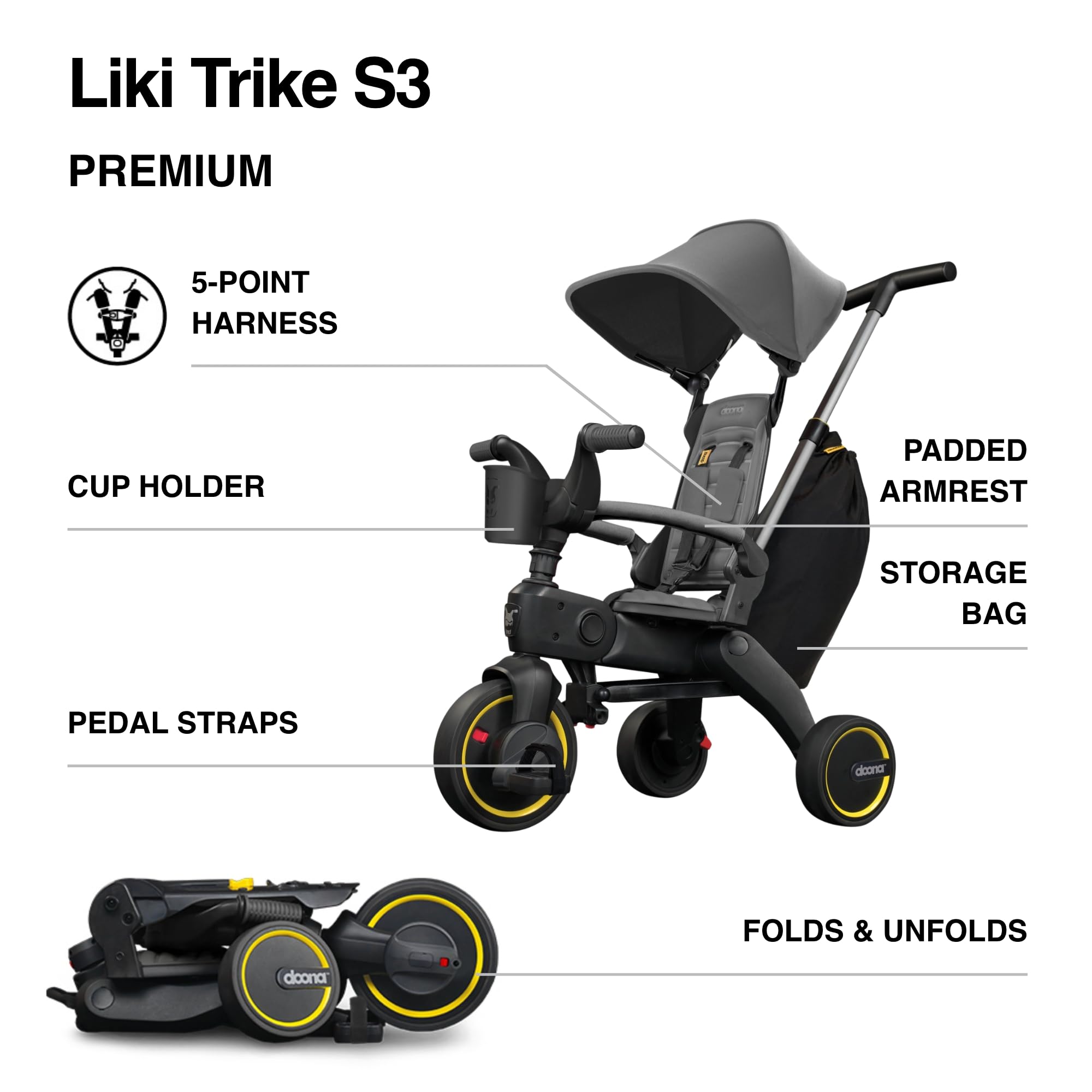 Amazon.co.jp: Doona - Liki Trike S3 - グレーハウンド : おもちゃ