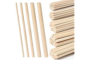 100 Pieces Wooden Dowels: Elevate Your Crafts and DIY Projects