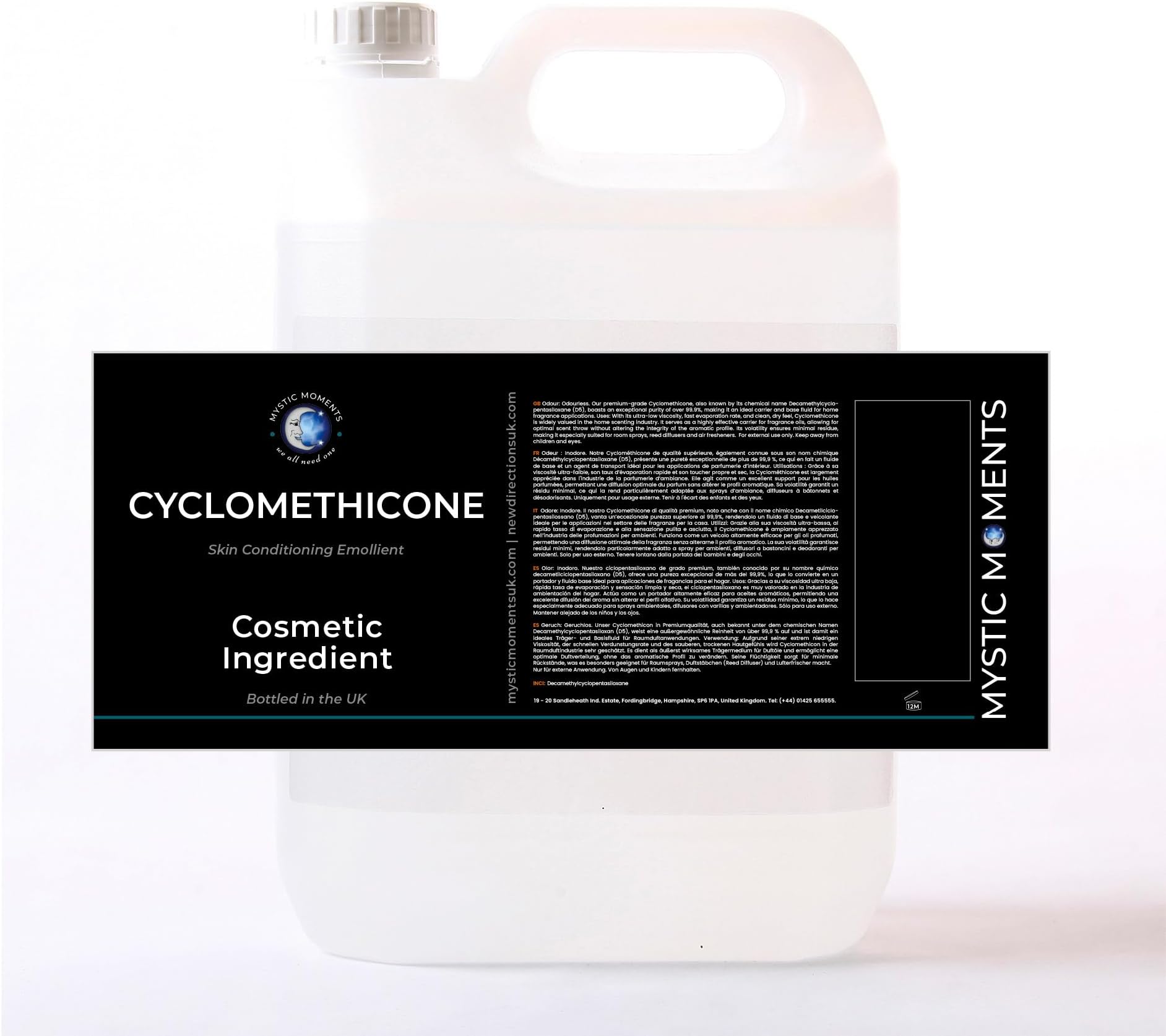 Mystic Moments Cyclomethicone Liquid - 5 litres