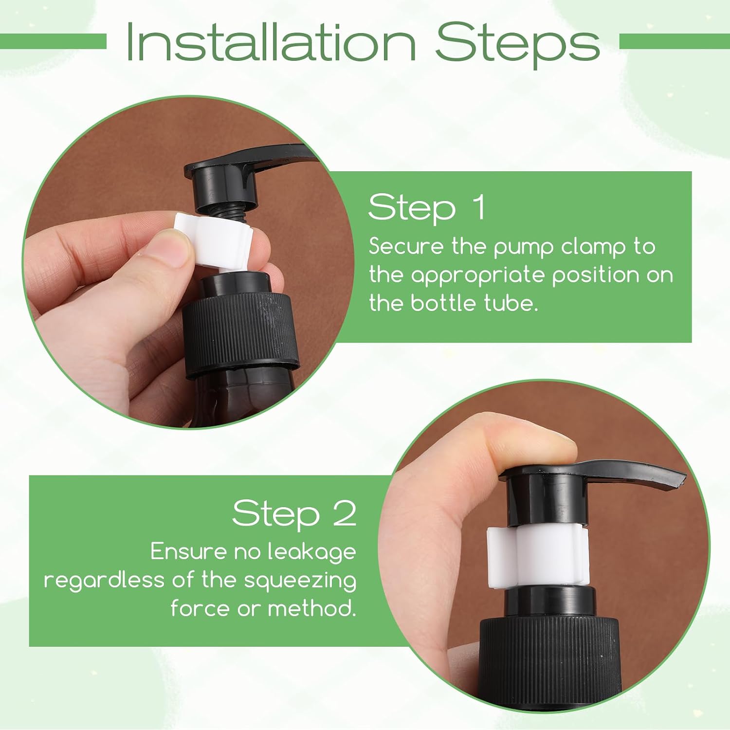 10 PCS Leakproof Cosmetic Dispenser Pump Lock Clip