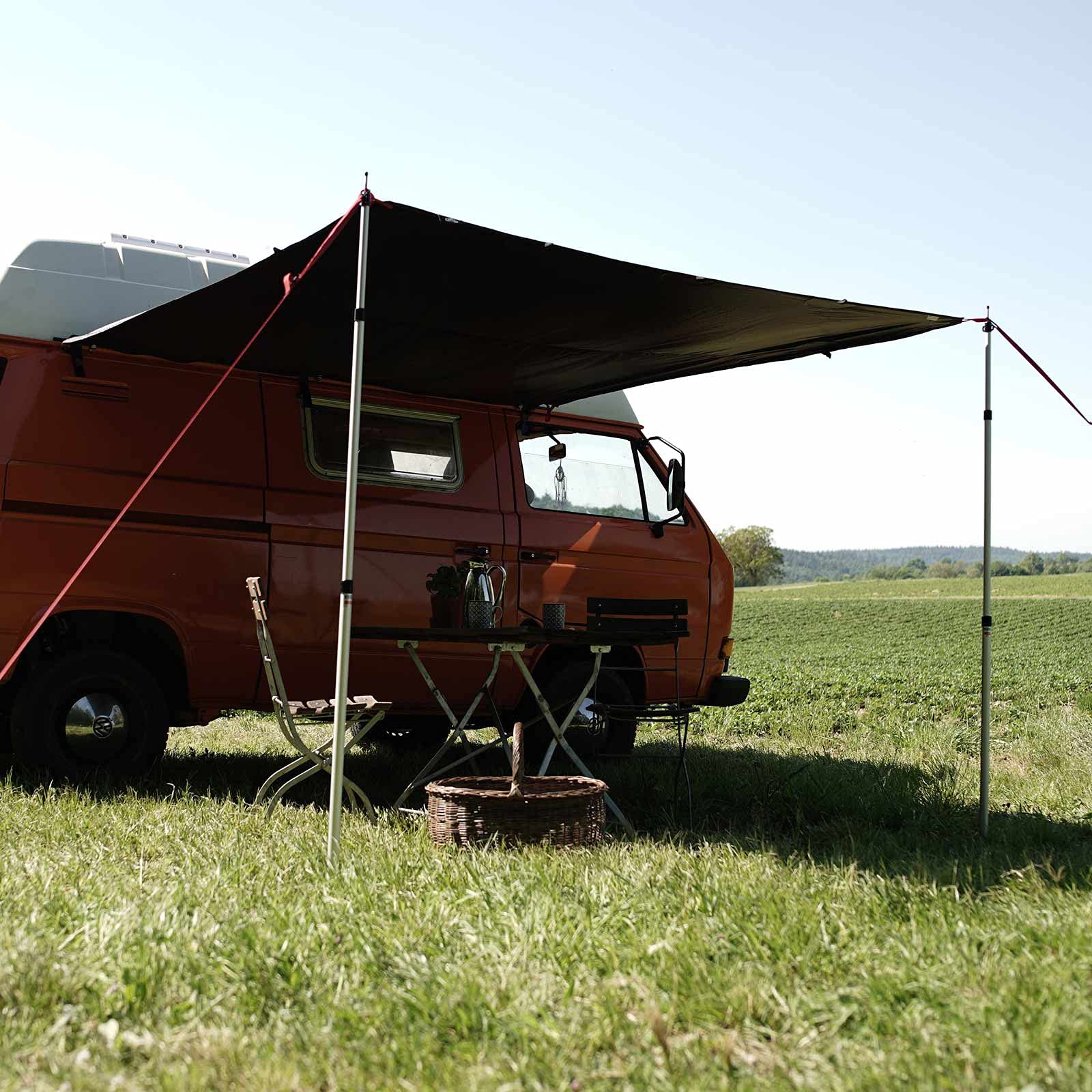 Qeedo Motor Tarp Bus Awning with Keder, UV80 Protection & Blackout -  Camping Bus, Caravan, Bus Awning : Amazon.se: Sports & Outdoors