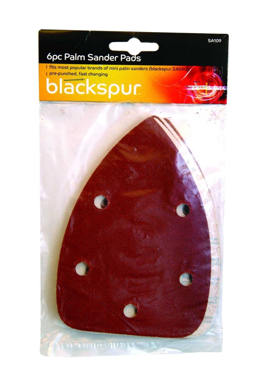 2 X Blackspur BB-SA109 Palm Sander Pad