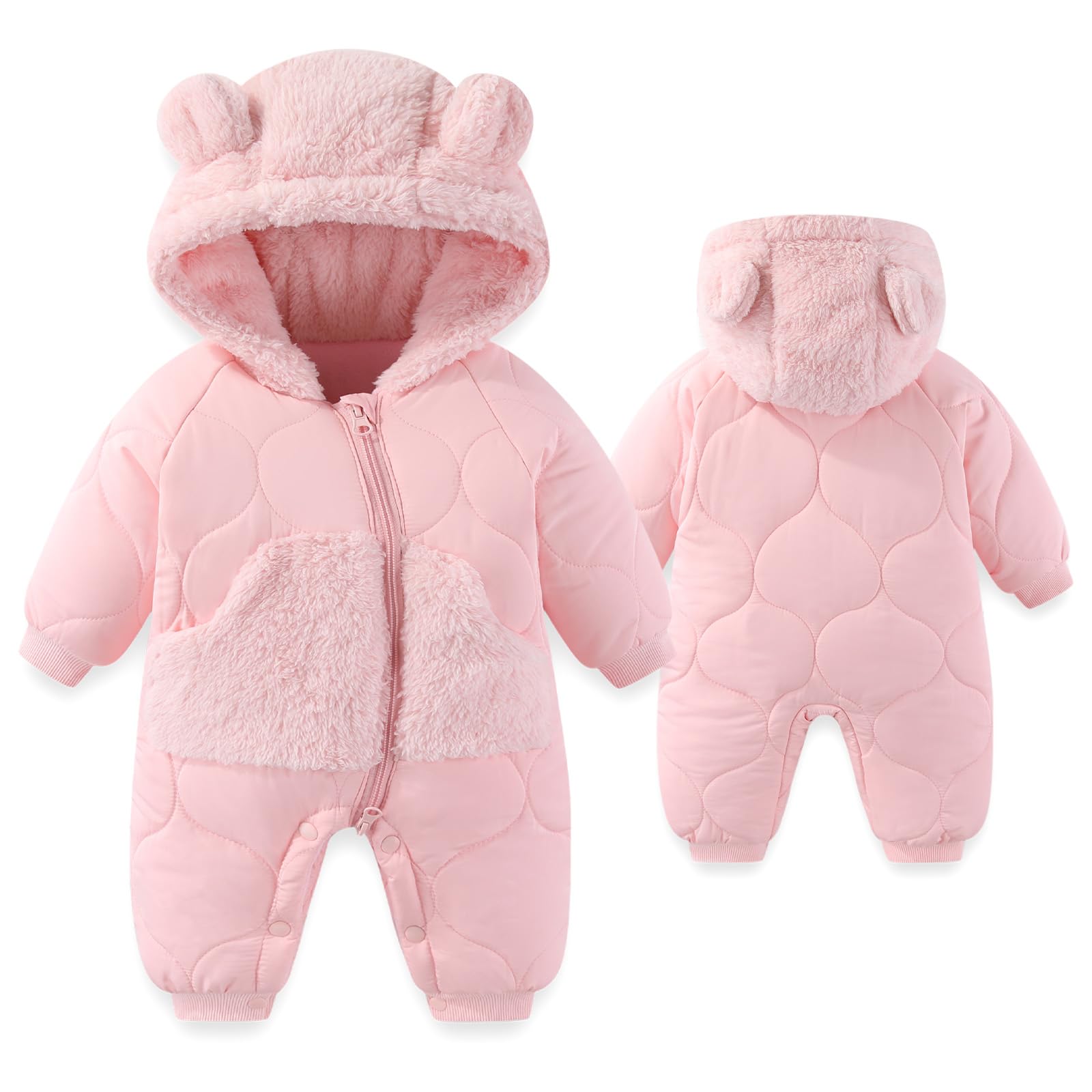 JiAmy Combinaison de neige pour bébé garçon et fille - Combinaison d'hiver pour nouveau-né de 3 à 24 mois