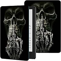 Vista 28 de Rossy Funda para Kindle de 10ª generación 2019, delgada, de piel sintética, ajustable, con encendido y apagado automático para Kindle de 10ª