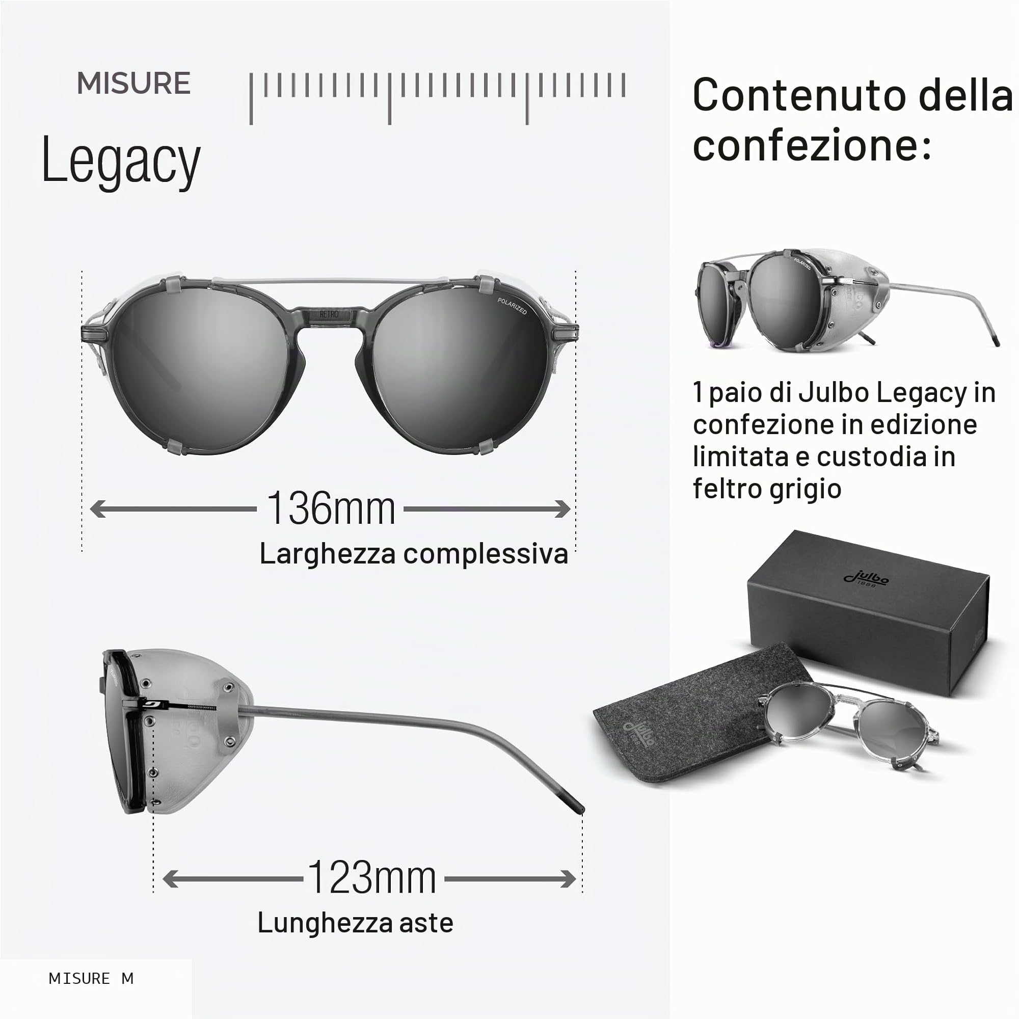 Julbo LEGACY Occhiali da sole Alpinismo, escursionismo, trekking Adulto misto
