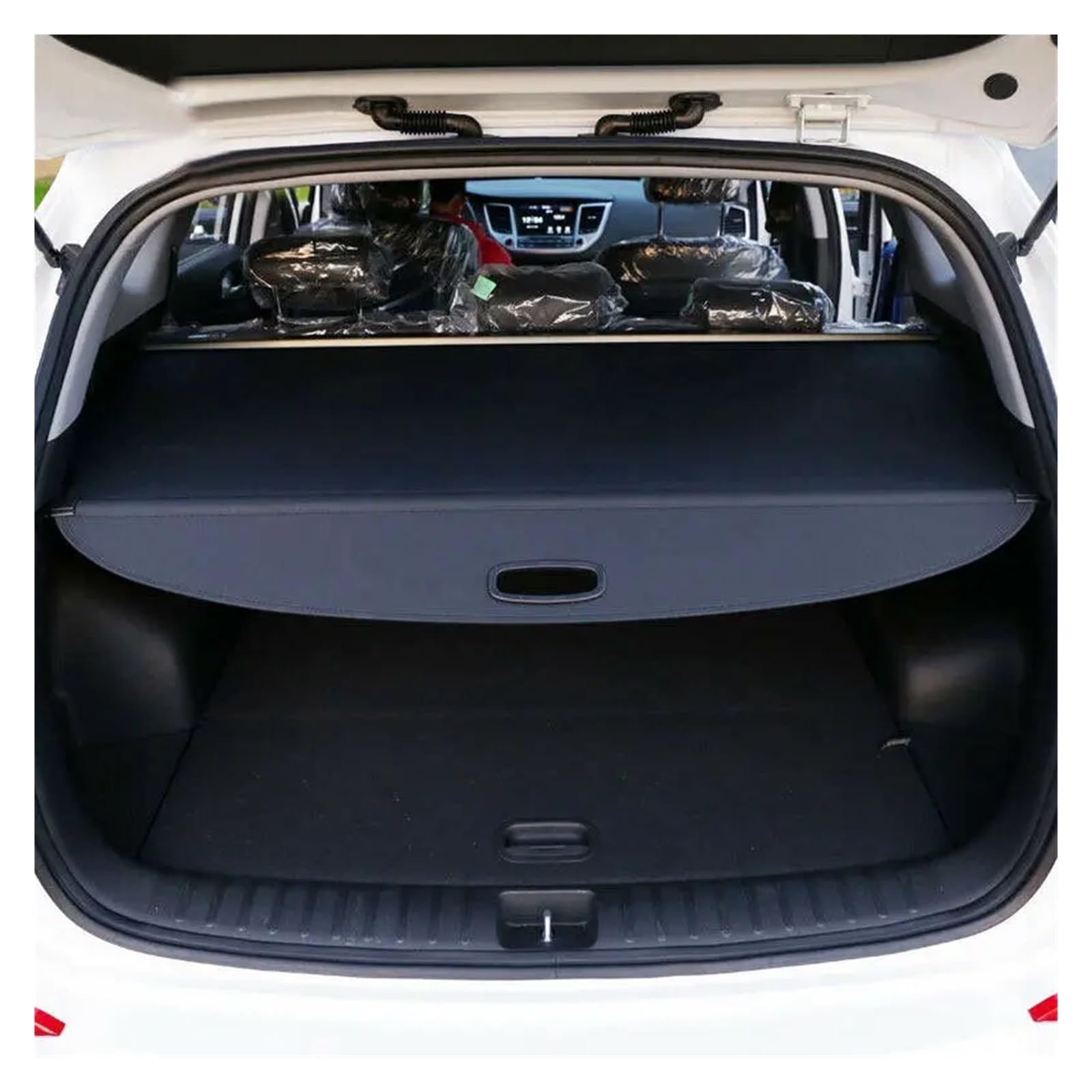 Car Accessories,Fit for Hyundai, Tucson 2016-2019 Rear Trunk Cargo Cover Retractable Luggage safety Shade zasłona bagażnika