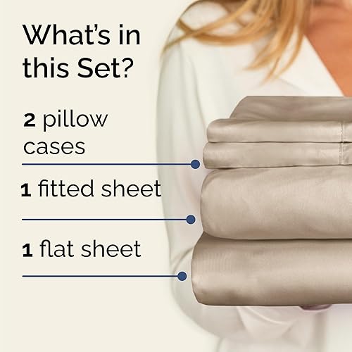Vista 1008 de Juego de sábanas Split King de 7 piezas, sábanas transpirables y refrescantes, sábanas de hotel, bolsillos profundos, ajuste fácil, suaves y sin