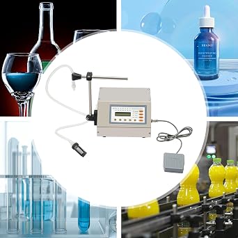 Liquid Filling Machine Mini Automatic Bottle Filler Automatic Counting LCD Display for Juice/Essential Oil/Perfume Anti-corrosive