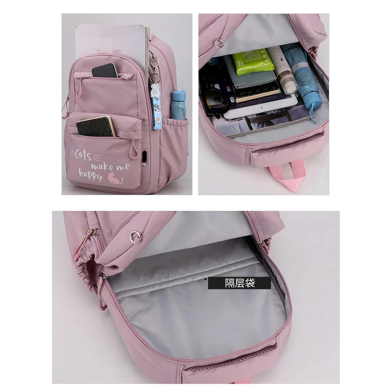 NOGRAX Cartable Sac À École De Fille Sac À Dos Adolescent Adolescents Sacs À École D'École Primaire Sac À Dos