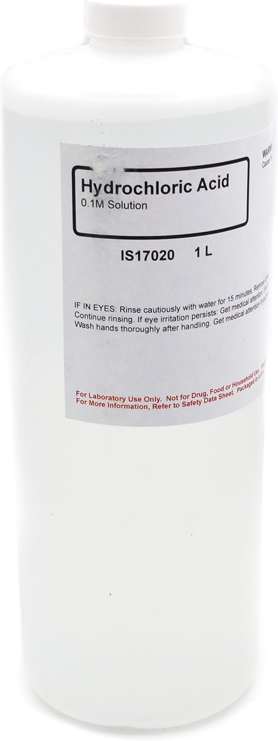 0.1M Hydrochloric Acid, 1L – Excellent for Chemistry or Refinement Experiments - The Curated Chemical Collection by Innovating Science