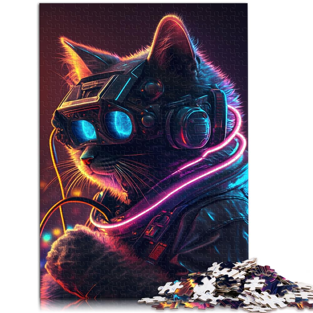 Jigsaw Puzzle for Adults colorful animals 1000 Piece Jigsaw Puzzles Wood Puzzle for Adults & Kids Age 12 Years Up Impossible Puzzle Size: 50x75cm