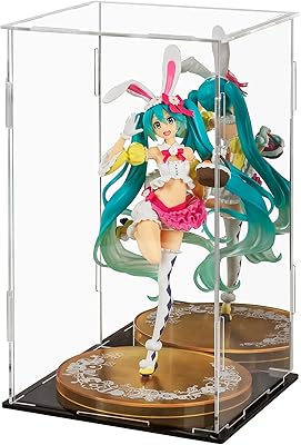 LileZbox Acrylic Display Case, Black Mirrored Display Box, Versatile Collectibles Display Showcase for Action Figures Toys-A1,1 Pack