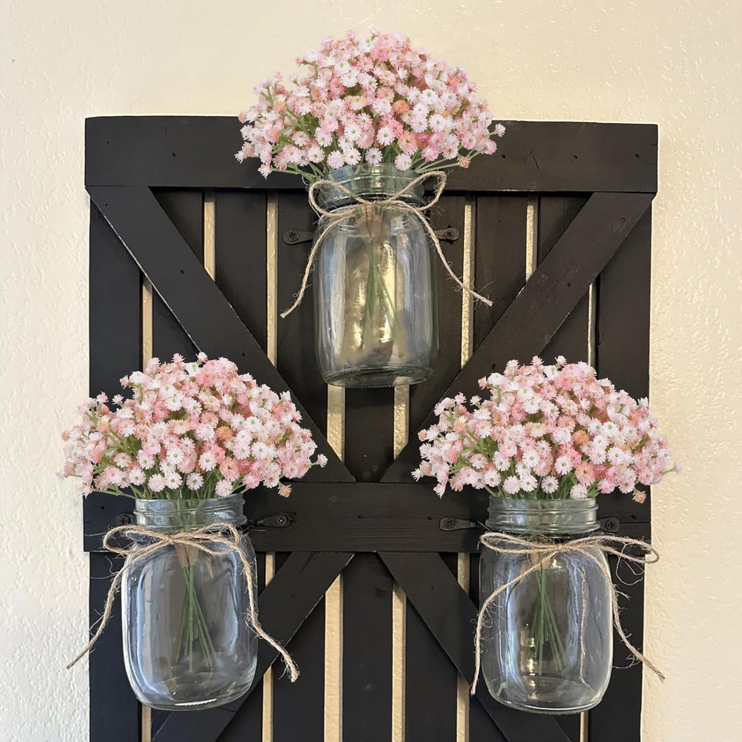 4Pcs Pink Flowers Fake Baby Breath Real Touch Pink Babys Breath Valentines Day Artificial Flowers for DIY Floral Arrangements Wedding Bridal Bouquet Party Home Decor - Image 7