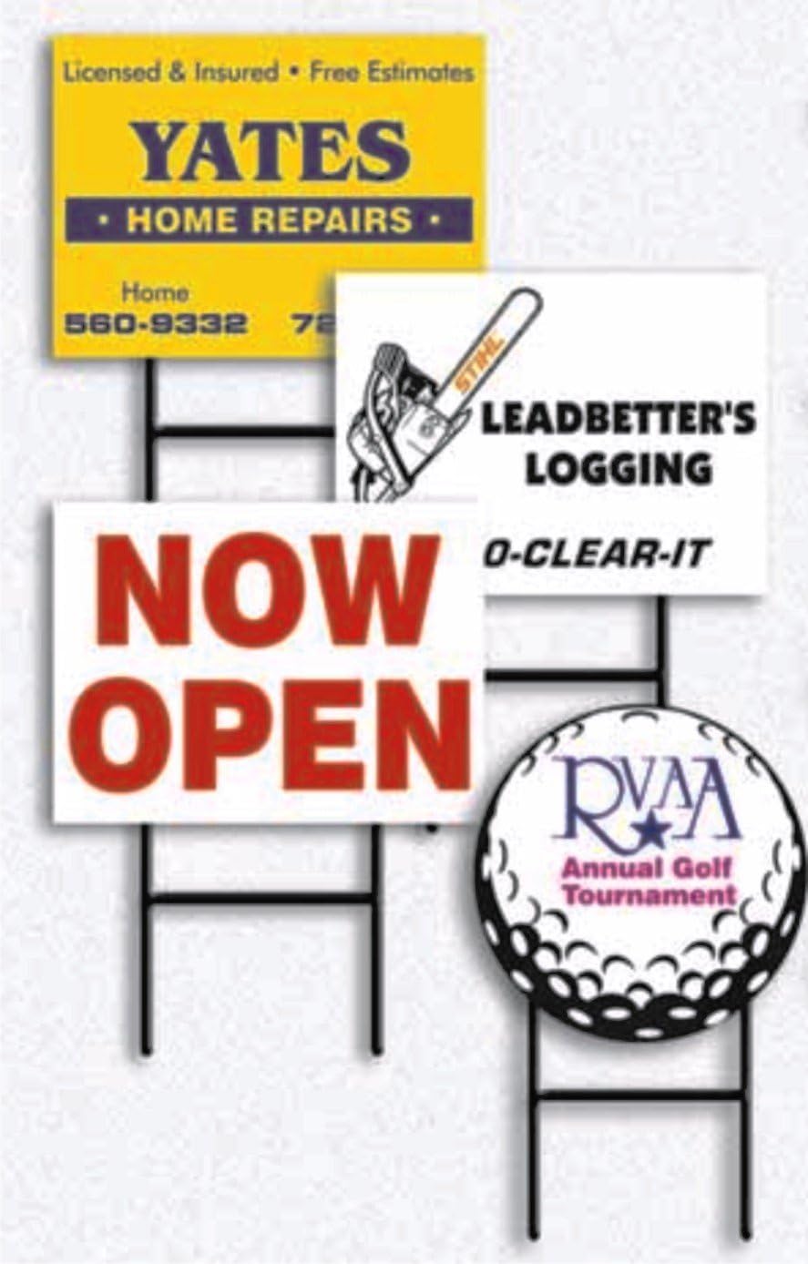 Yard Signs (For Outdoor Use) Patio, Lawn & Garden