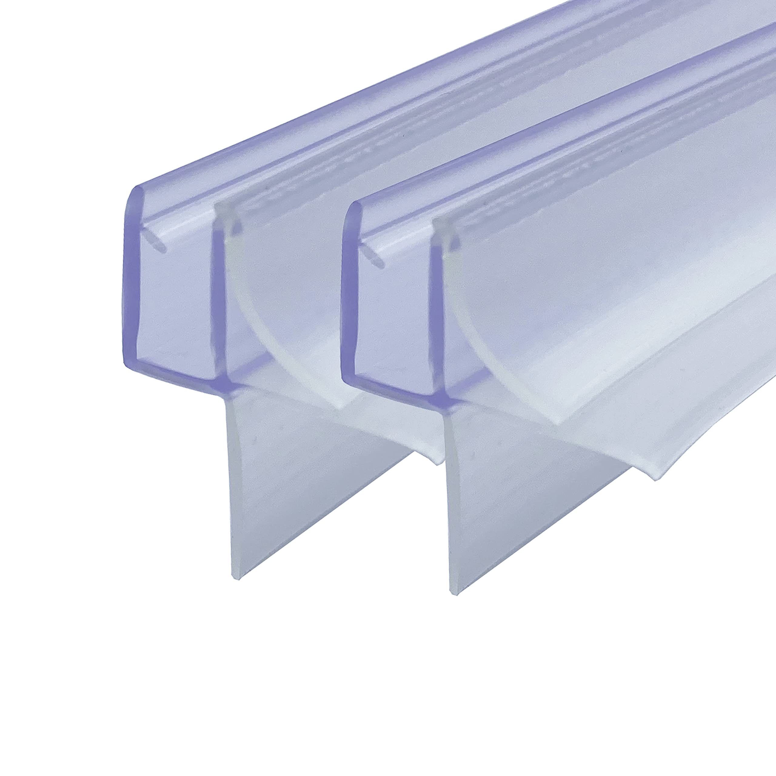 KOOBON Duschdichtung 2 x 80cm Duschdichtungen Perfekte Passform für 6mm Glas Duschtüren Badewanne Transparent Dichtung Dusche Glastür, Wasserabweisende Ersatzdichtung für Schwallschutz Dichtkeder