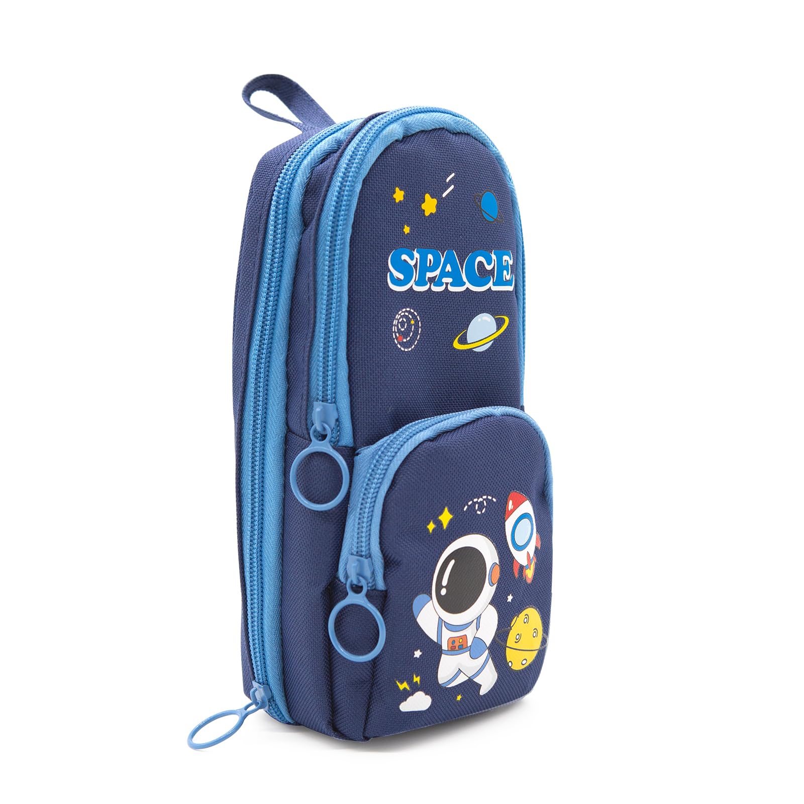 LJCZKA Large Capacity Panda Pencil Case for Girls Boys Cute Pencil Pouch with 3 Compartments, Pencil Bag with Handle for School Office