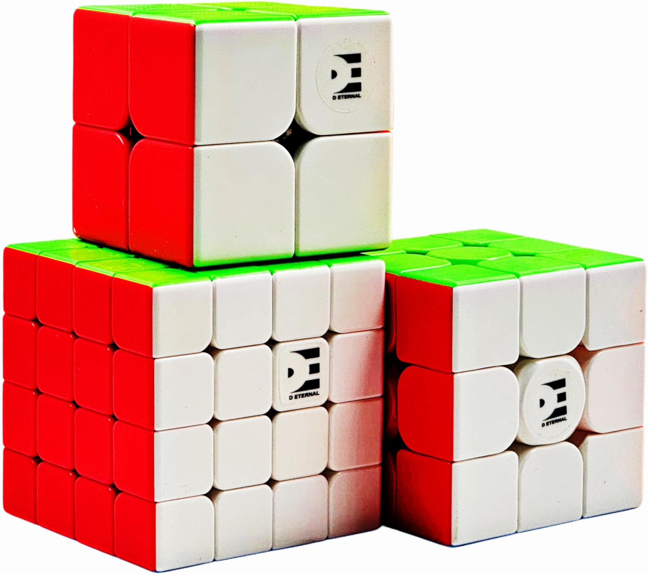 D ETERNAL Cube Combo Set of 2x2 3x3 4x4 high Speed stickerless Puzzle Speedcube