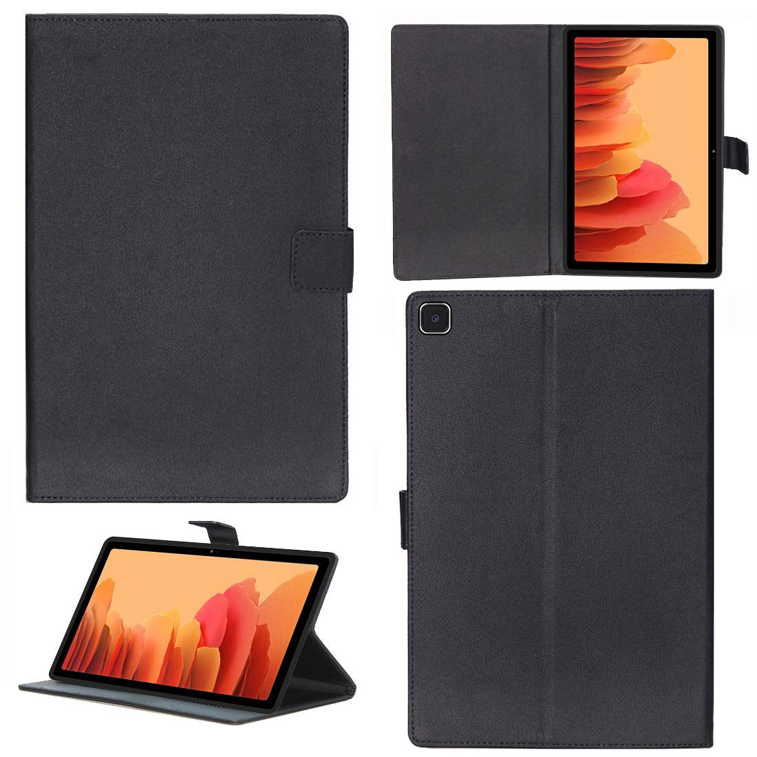 Zaoma PU Leather Flip Flap Case for Samsung Galaxy Tab A7 2020 10.4" inch Model No. : SM-T500 / SM-T505 Tablet. - Black (B08ZKYTQNQ) Amazon Price History, Amazon Price Tracker