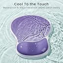 ZORBES® Mouse Wrist Pad Transparent TPU Cooling Silicone Ergonomic Wrist Support Mouse Pad Soft Gel Support for Comfortable, Anti-Fatigue Computer Use Desktop Mouse Pad for Home Office Travel gallery image