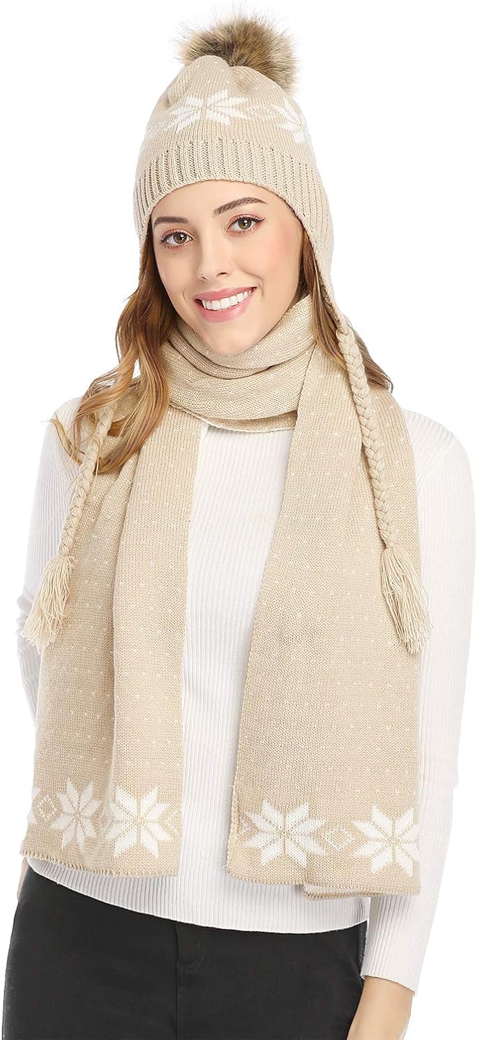 ladies scarf and gloves