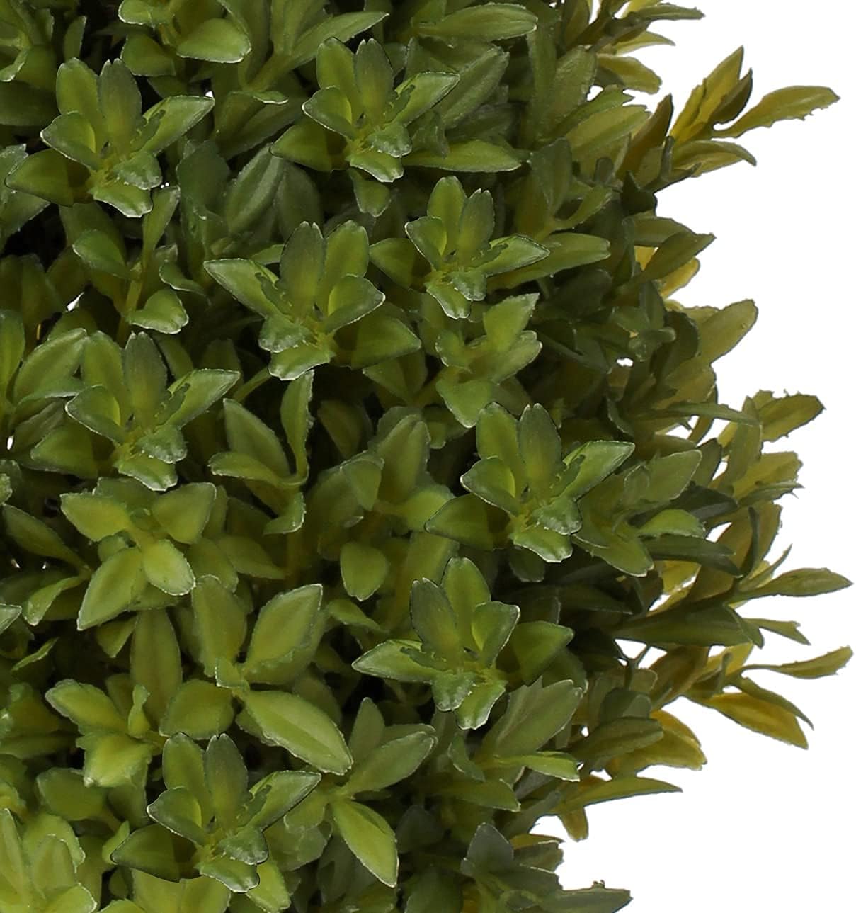 PLANT Artificial Boxwood Cone Topiary Tree Fake Leave Potted Plant with Galvanized Pot for Indoor Outdoor Farmhouse Decor Green -