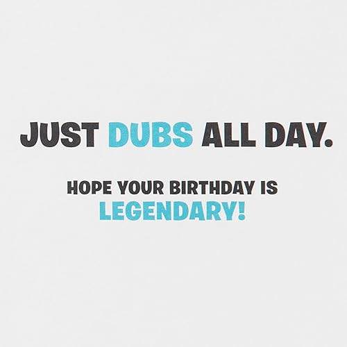 Miniatura 3 de Hallmark Fortnite - Tarjeta de cumpleaños para niños con calcomanía (pelado)