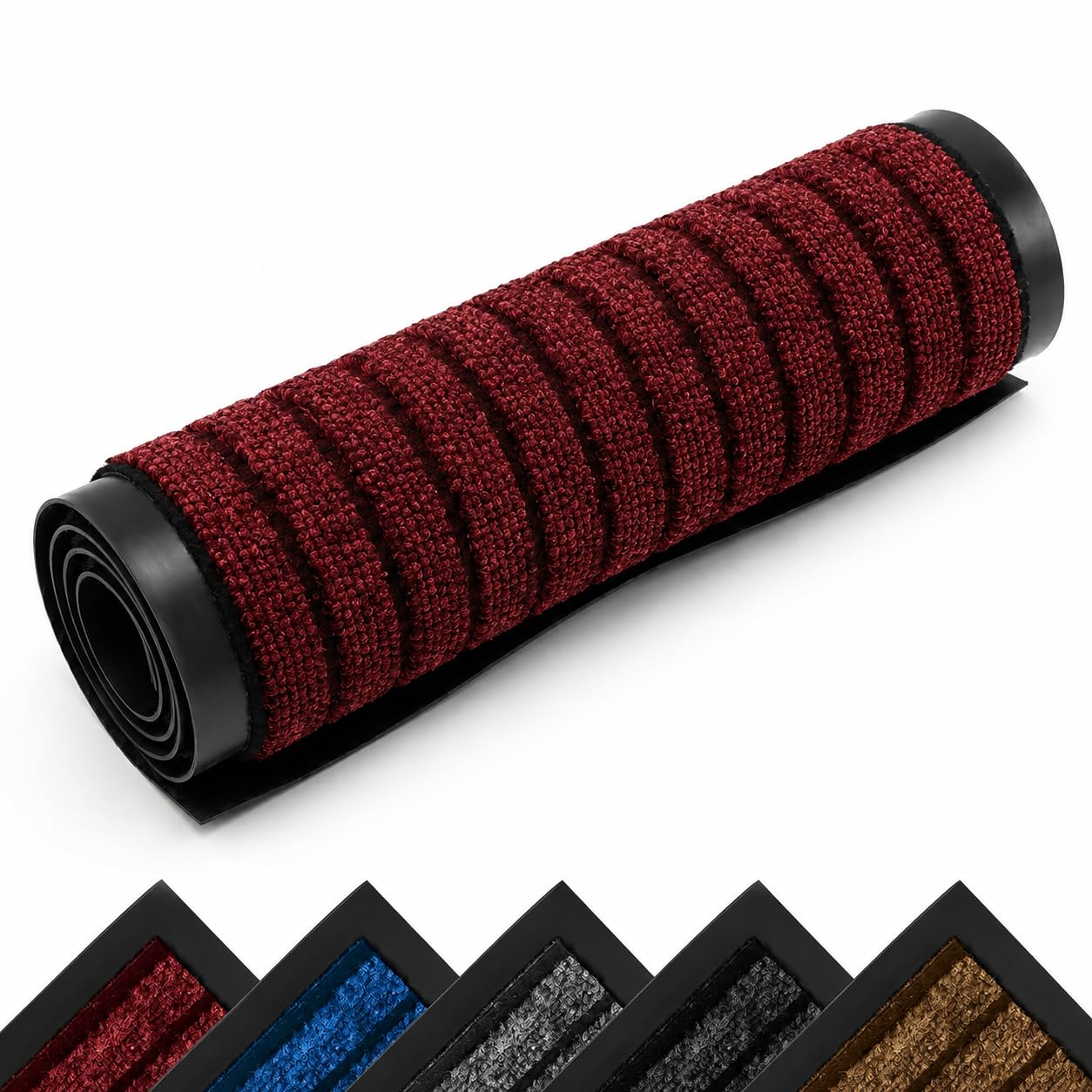Imperial Rooms Burgundy Door Mat Non Slip – Rubber mat 40x60cm Machine Washable Door Matts indoor Dirt Trapper Super Absorbent Door Mats Outdoor