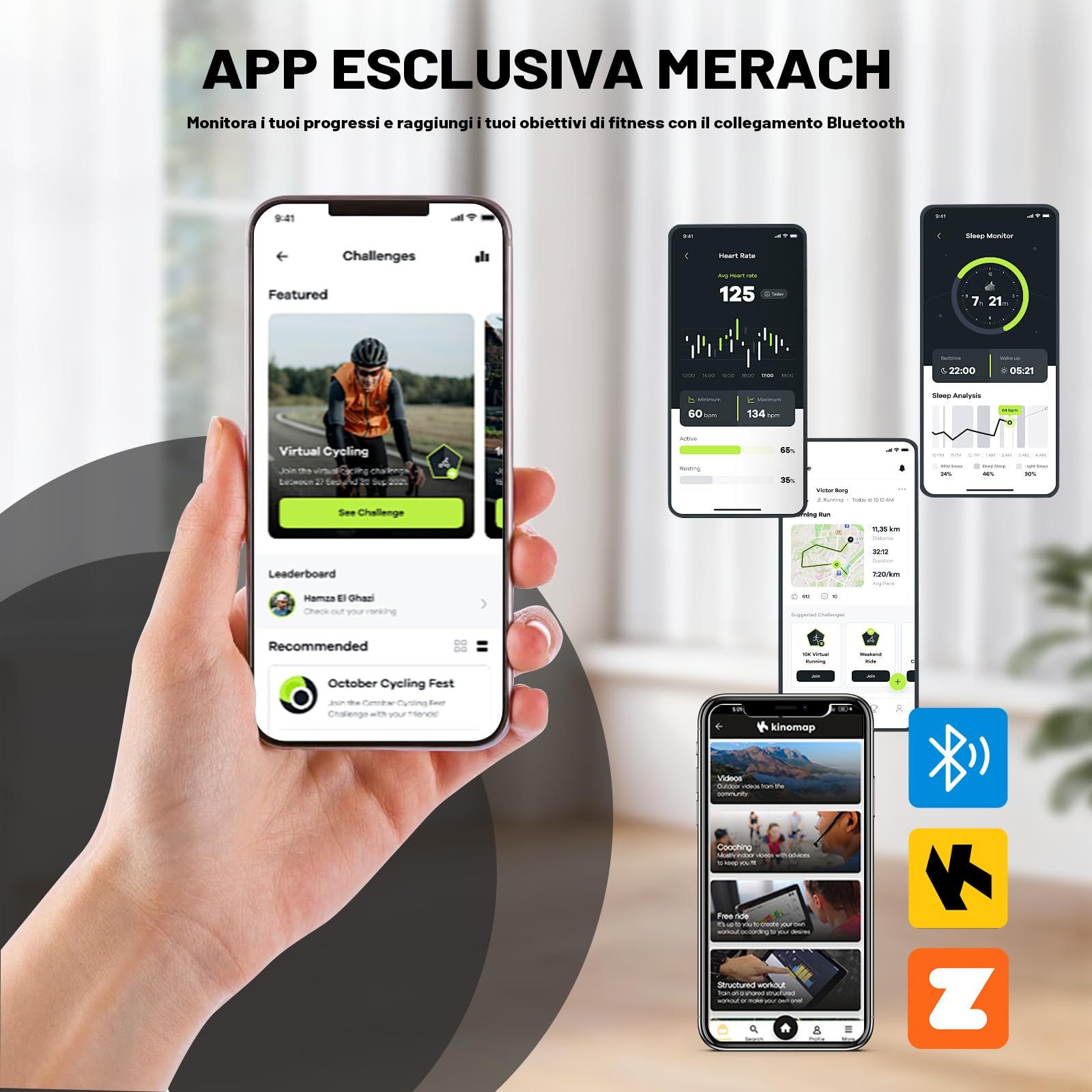 ISE Cyclette da Casa, Cyclette Pieghevole per Casa con Resistenza Magnetica a 8 Livelli Schermo LCD Supporto per Smartphone/Tablet Bluetooth e APP